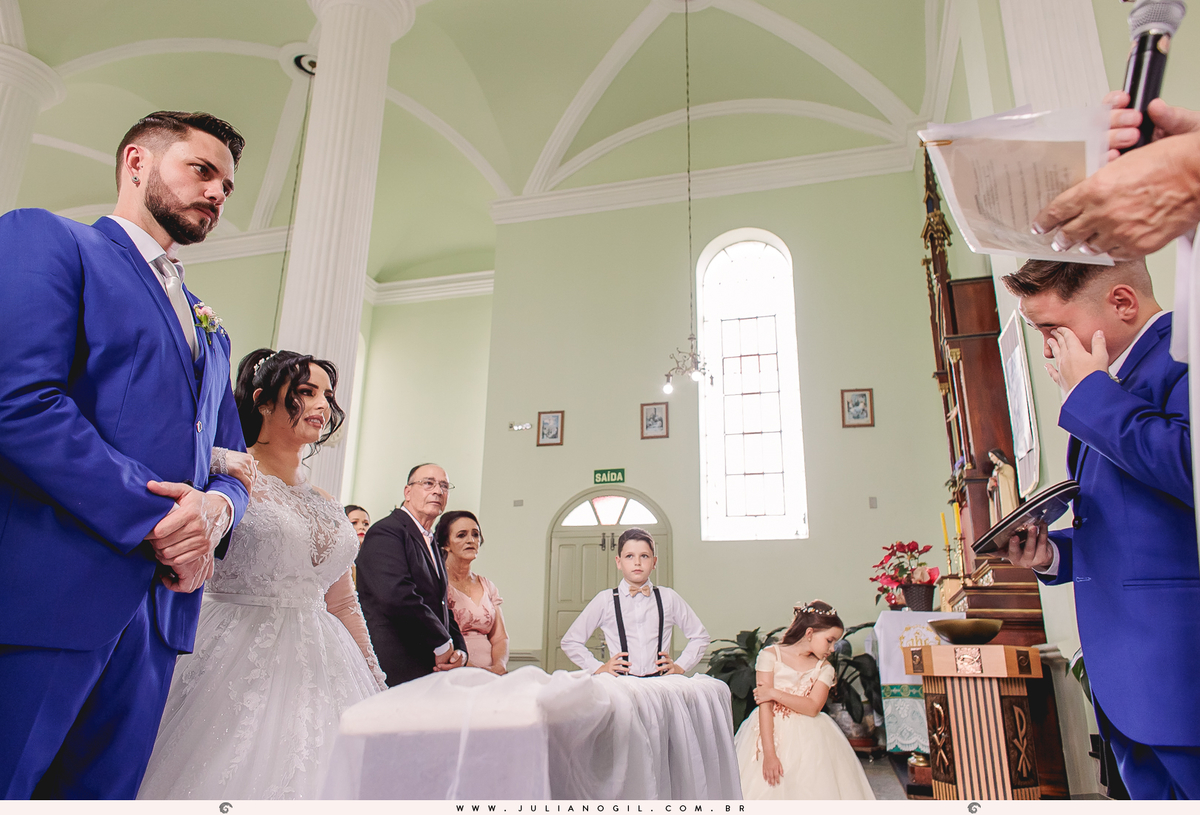 Casamento Noiva Ana Claudia dos Santos Noivo Luiz Fernando Grabowski Paróquia São Pedro Apóstolo Salão de Festa Capela Nossa Senhora Aparecida Fotógrafo Juliano Gil Mallet Paraná Irati Casamento