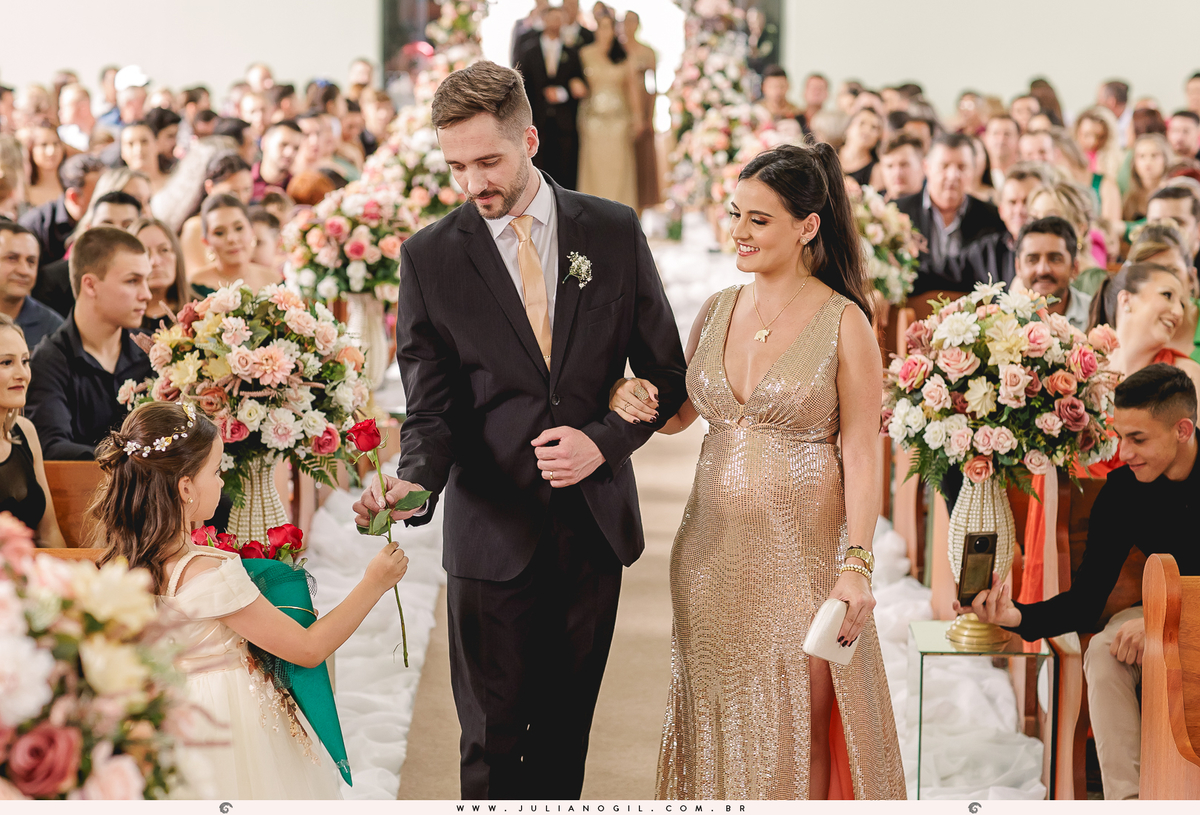 Casamento Noiva Ana Claudia dos Santos Noivo Luiz Fernando Grabowski Paróquia São Pedro Apóstolo Salão de Festa Capela Nossa Senhora Aparecida Fotógrafo Juliano Gil Mallet Paraná Irati Casamento