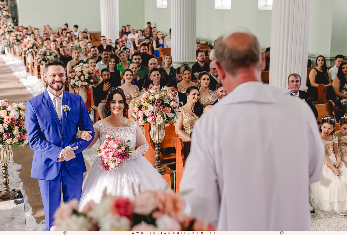 Casamento Noiva Ana Claudia dos Santos Noivo Luiz Fernando Grabowski Paróquia São Pedro Apóstolo Salão de Festa Capela Nossa Senhora Aparecida Fotógrafo Juliano Gil Mallet Paraná Irati Casamento