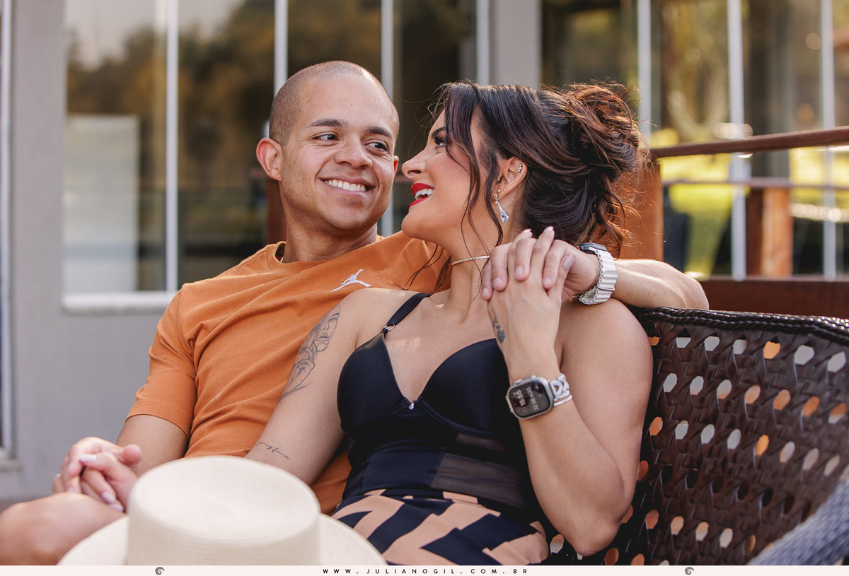 casal letícia e igor no trapiche do clube ponta lagoa em ponta grossa, paraná