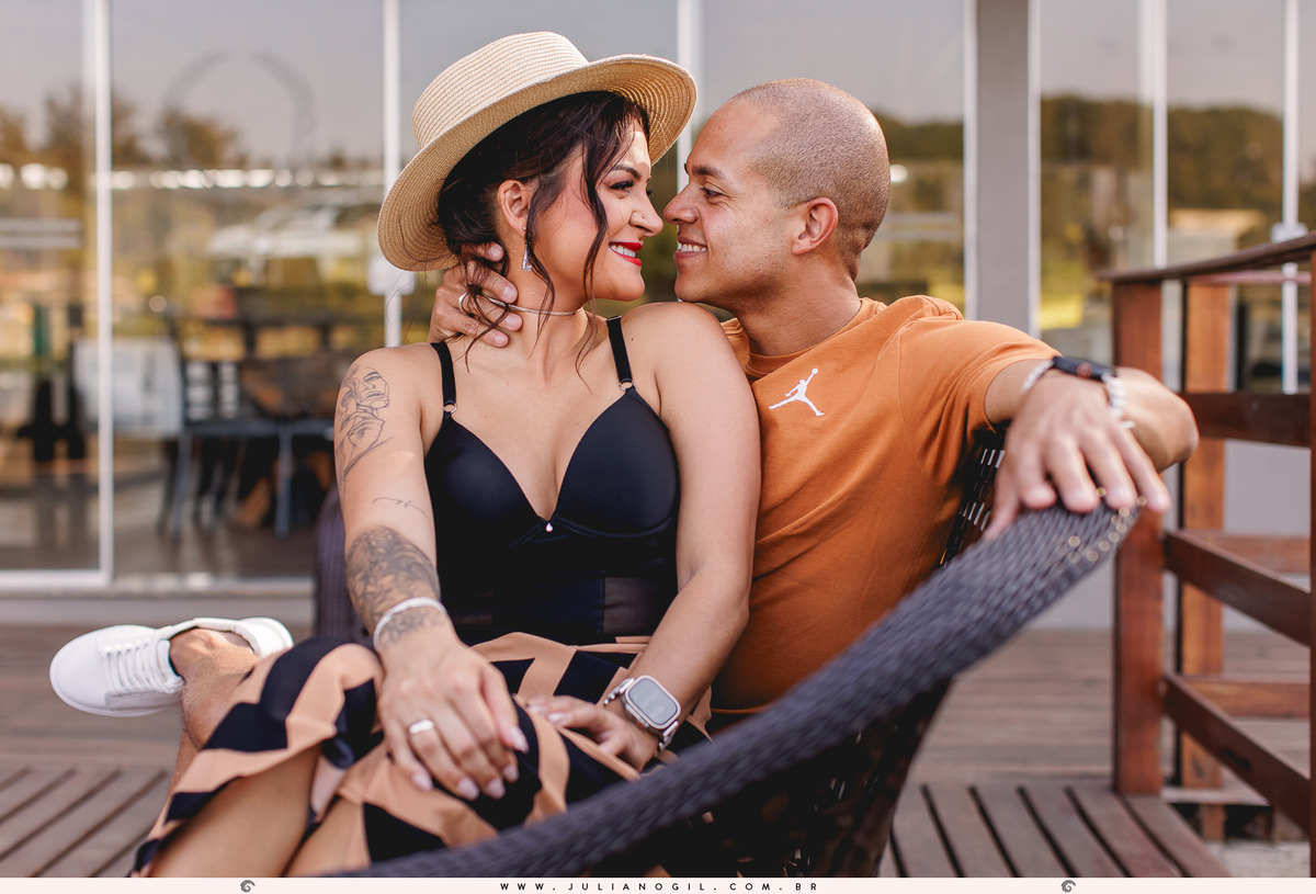 casal letícia e igor no trapiche do clube ponta lagoa em ponta grossa, paraná