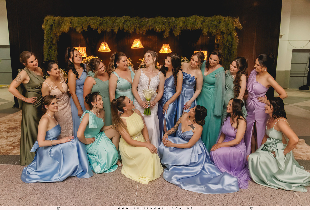 noiva e madrinhas