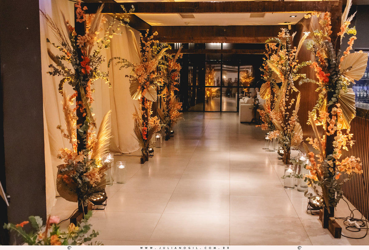 hall de entrada da festa de casamento no santo fole