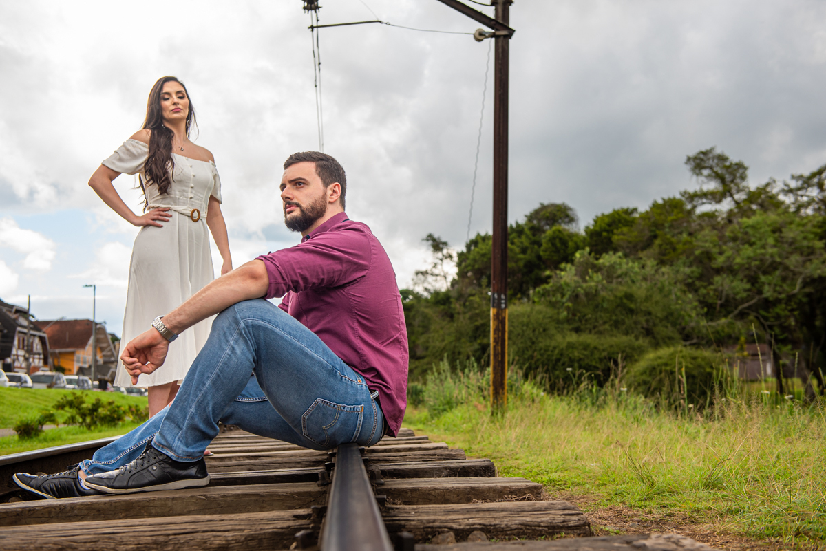 Ensaio de casal em Campos do Jordão