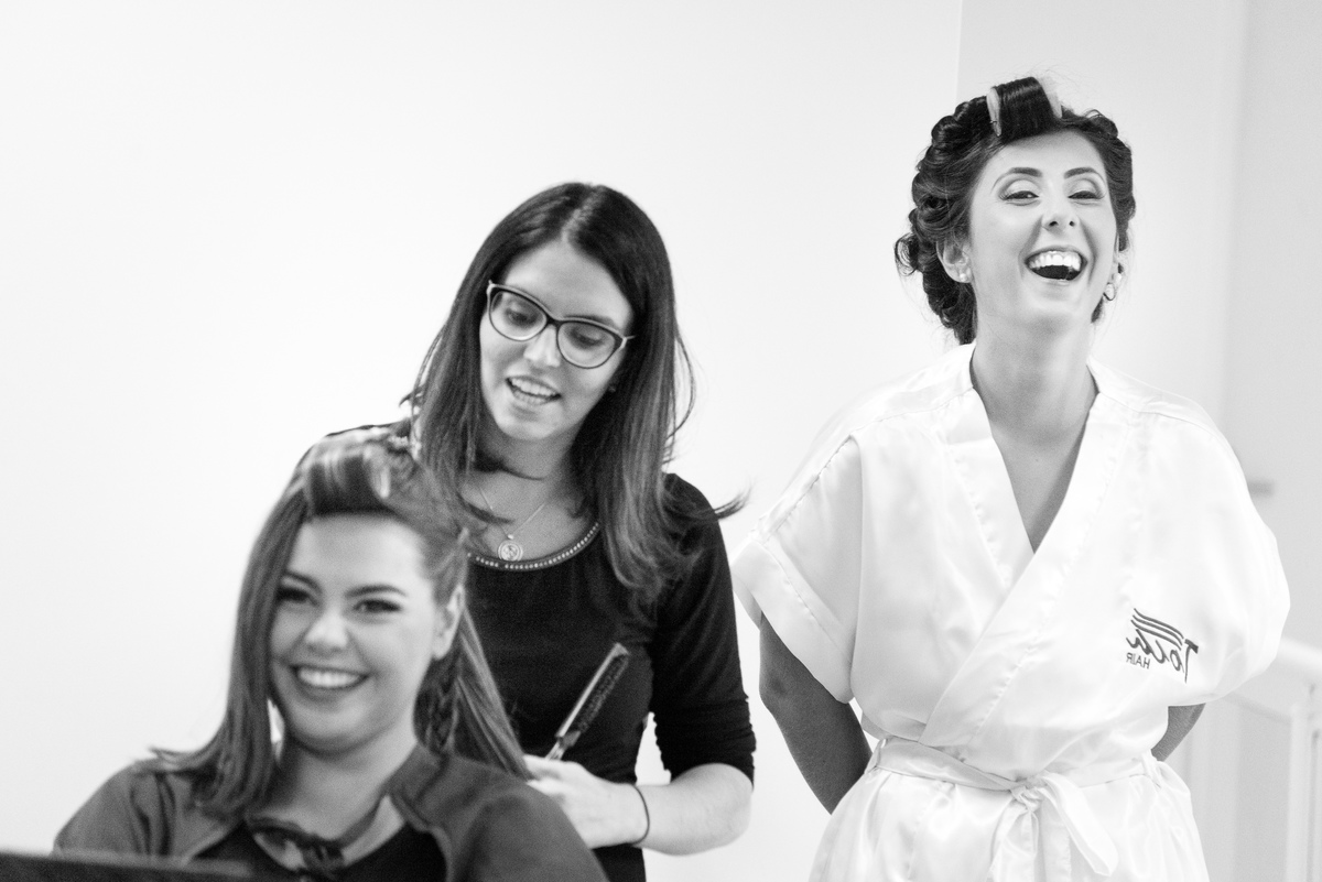 Fotografia do making of da noiva no butantã São Paulo