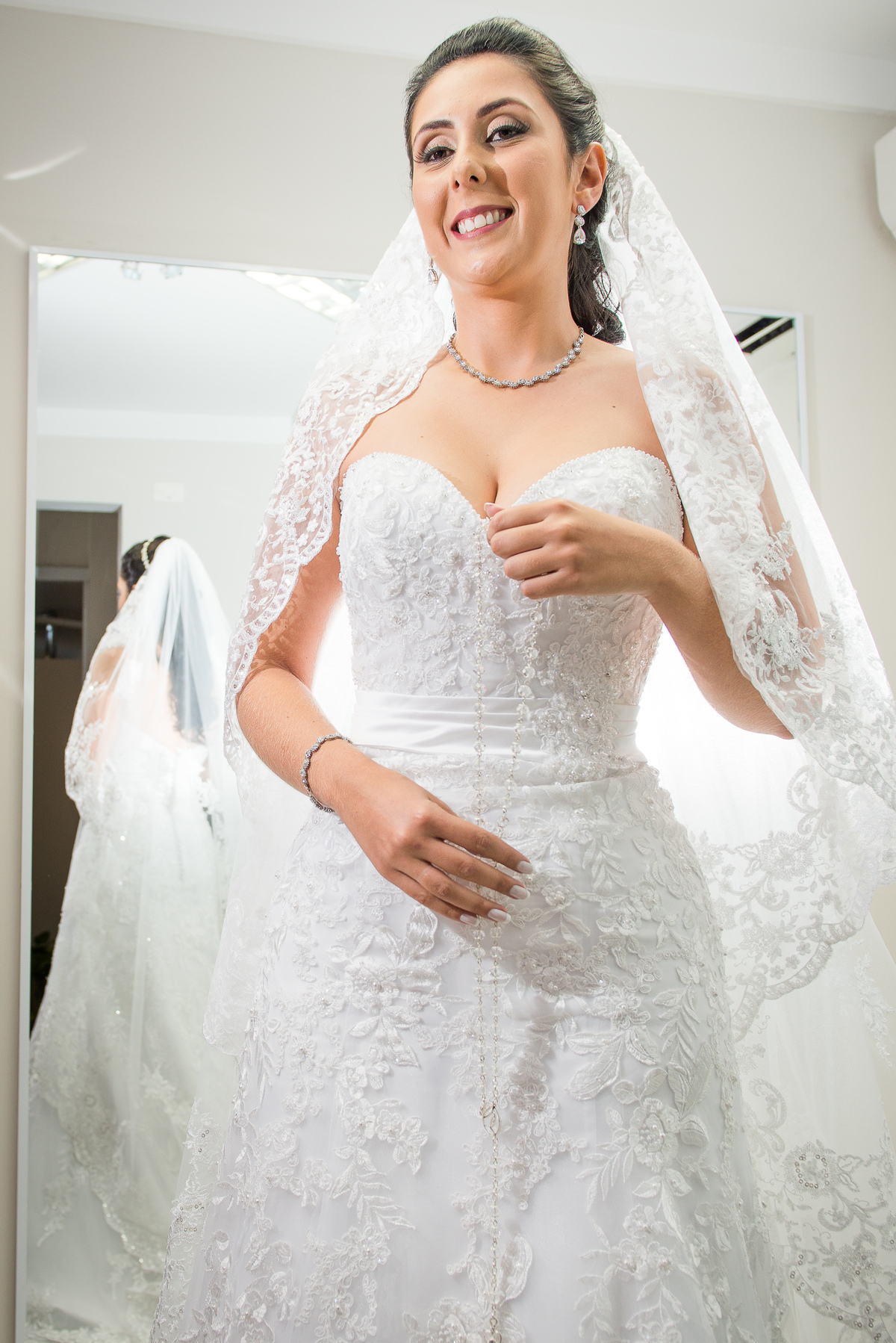 Fotografia do making of da noiva no butantã São Paulo