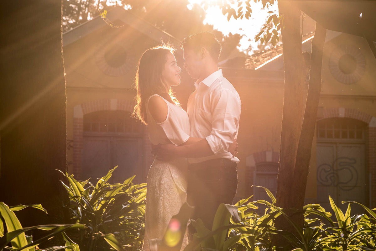 Ensaio de casal pré wedding no Brasital Centro Cultural Brasil Itália em São Roque