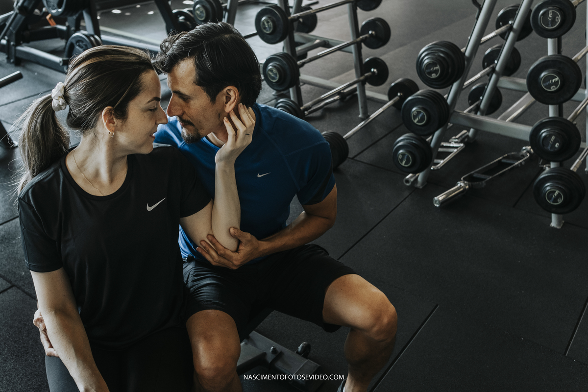 Ensaio casal academia 