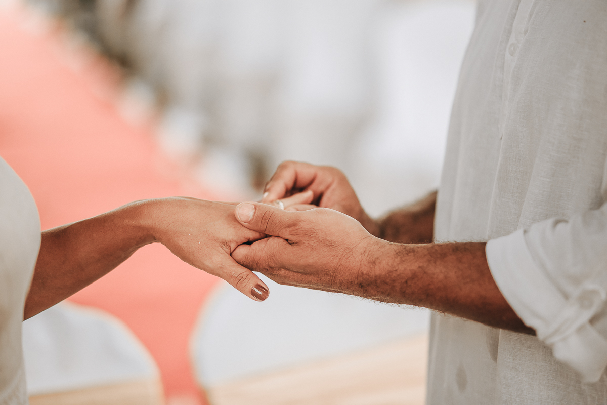 TROCA DE ALIANÇAS  CASAMENTO DE DIA