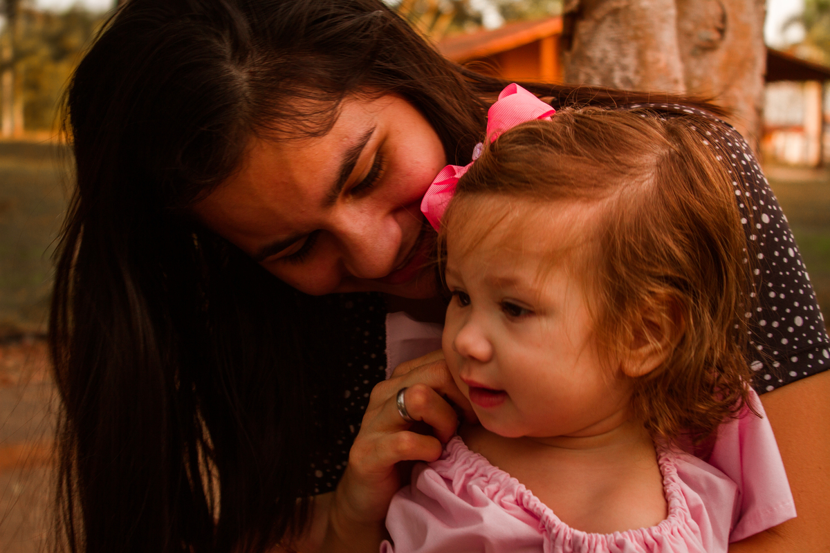 Quando olho para você, filha, sinto que a minha missão no mundo era lhe dar o presente da vida. Amo muito você!