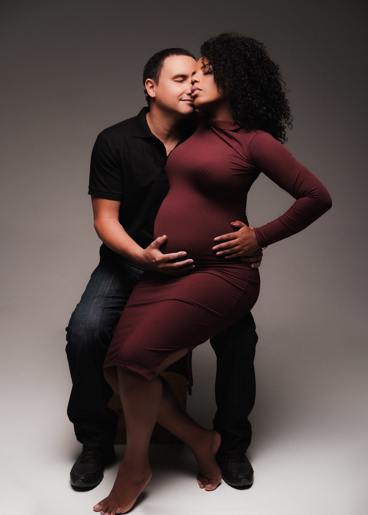 ensaio de getante com o marido 