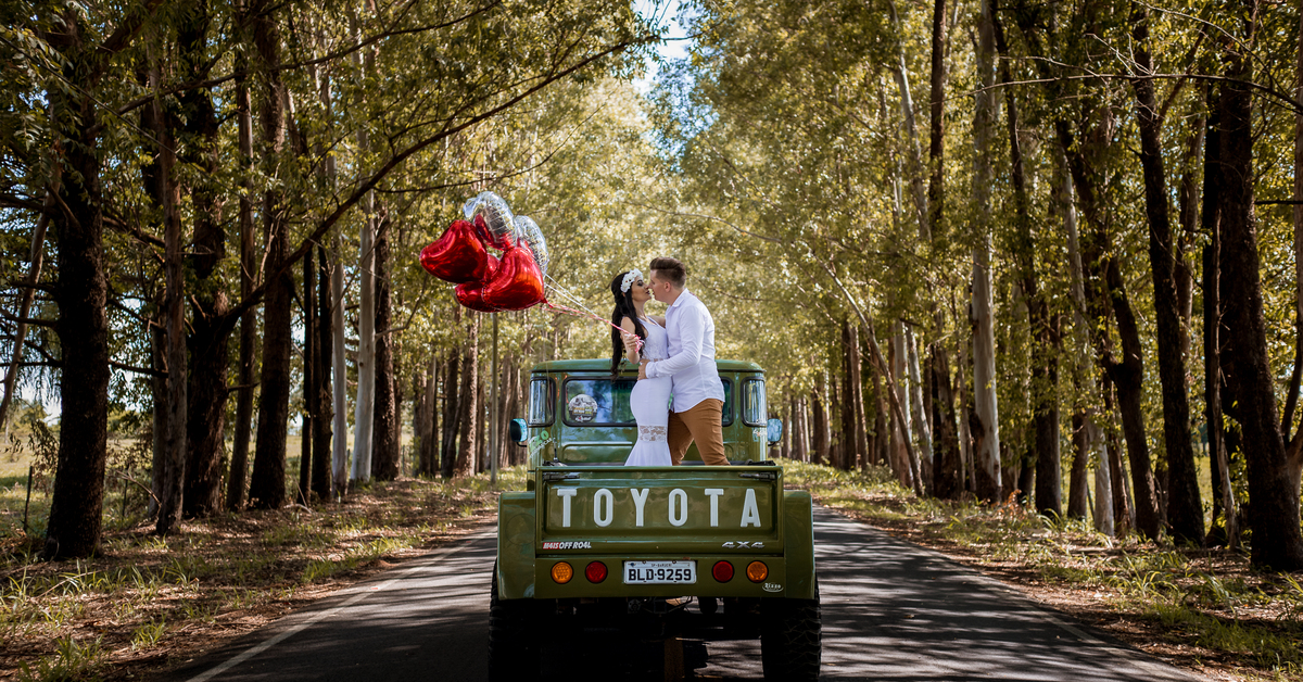ensaio pre wedding no jeep