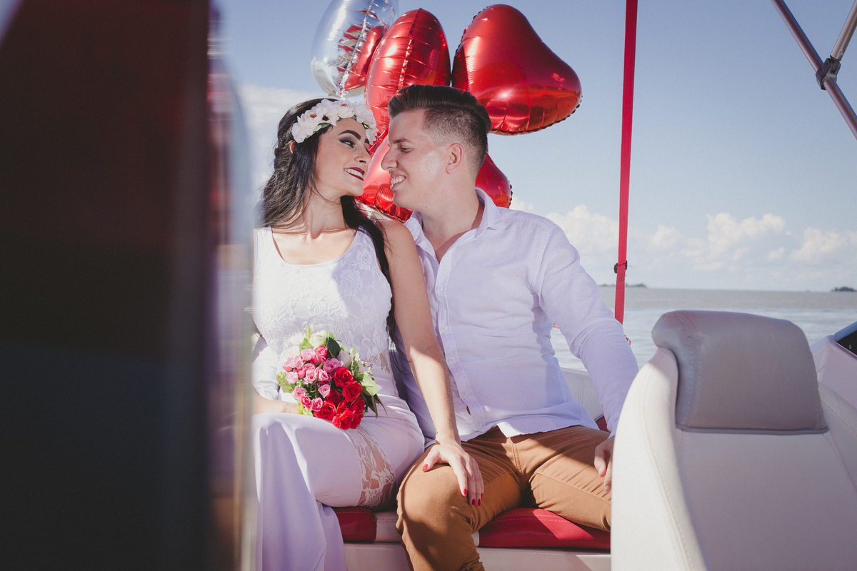pre wedding na lancha