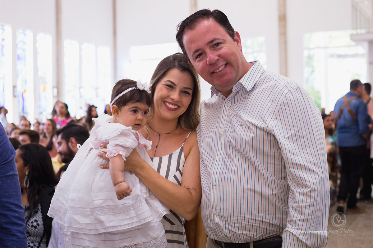 Padrinhos da criança batizado 