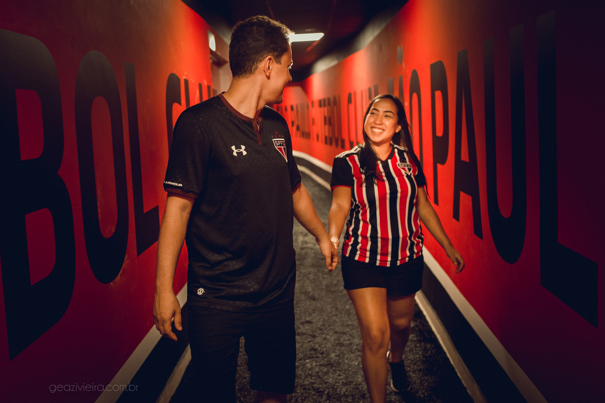 ensaio de casal futebol