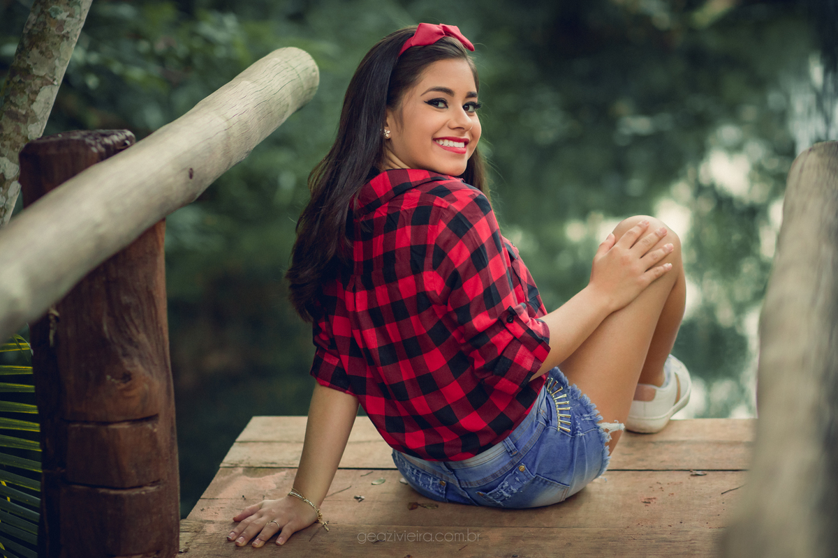 debutante ensaio fotográfico registrado pelo fotógrafo de 15 anos Geazi Vieira