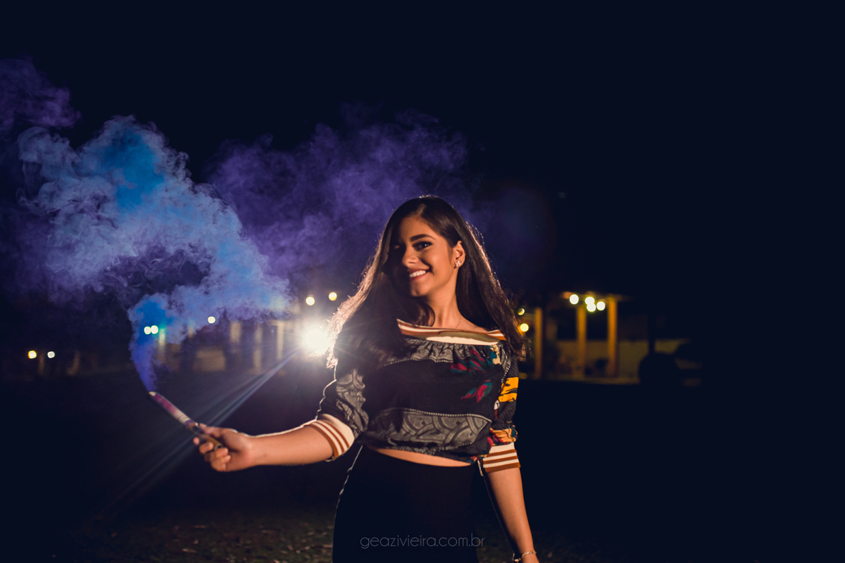 fumaça colorida registrado pelo fotógrafo de 15 anos em Presidente Prudente Geazi Vieira