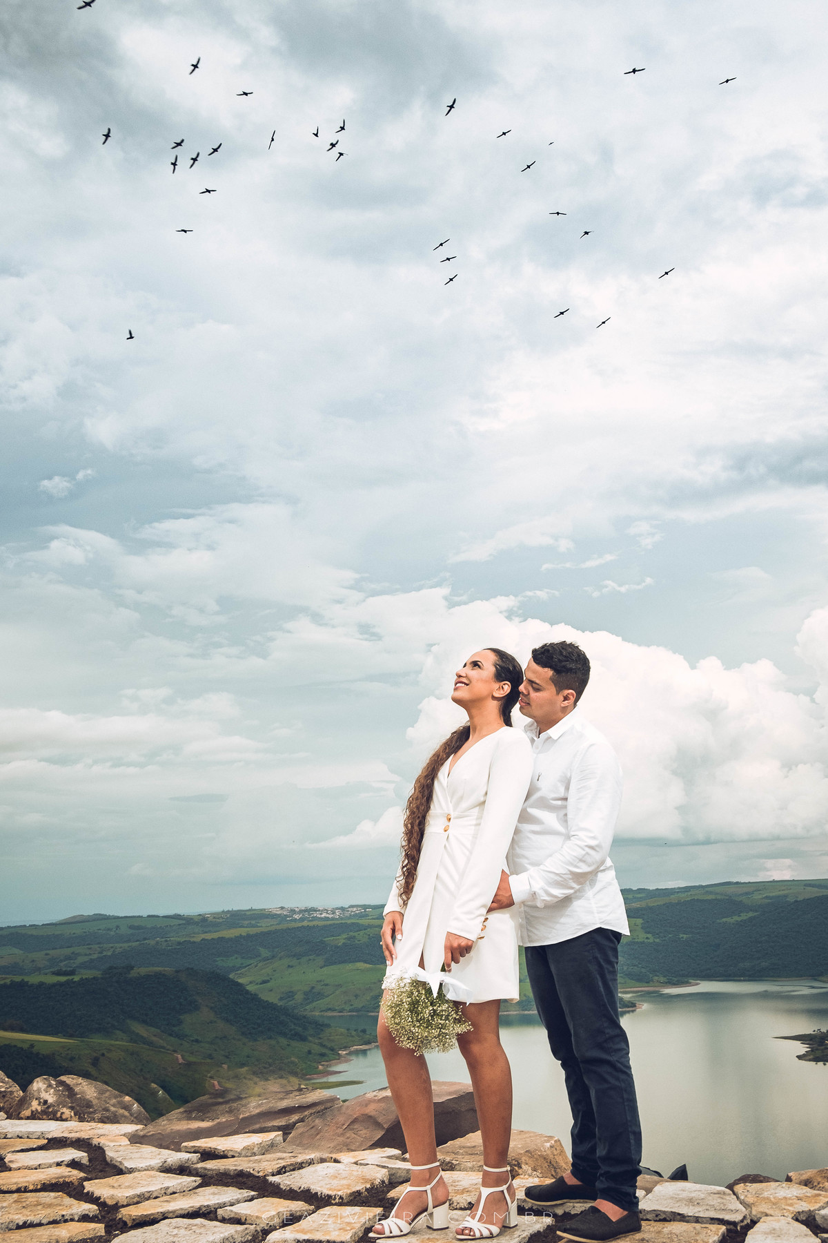 Ensaio de casal no morro fotógrafo Geazi Vieira
