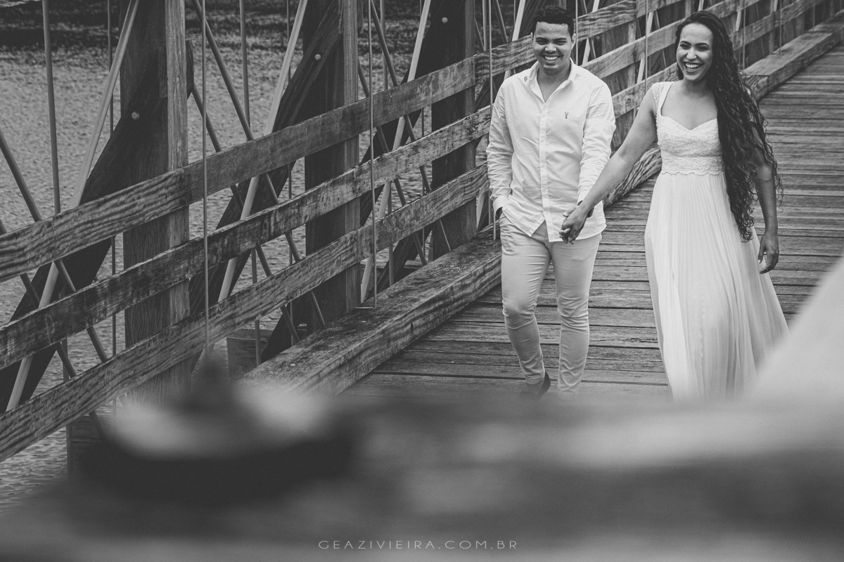 Foto de casal na ponte