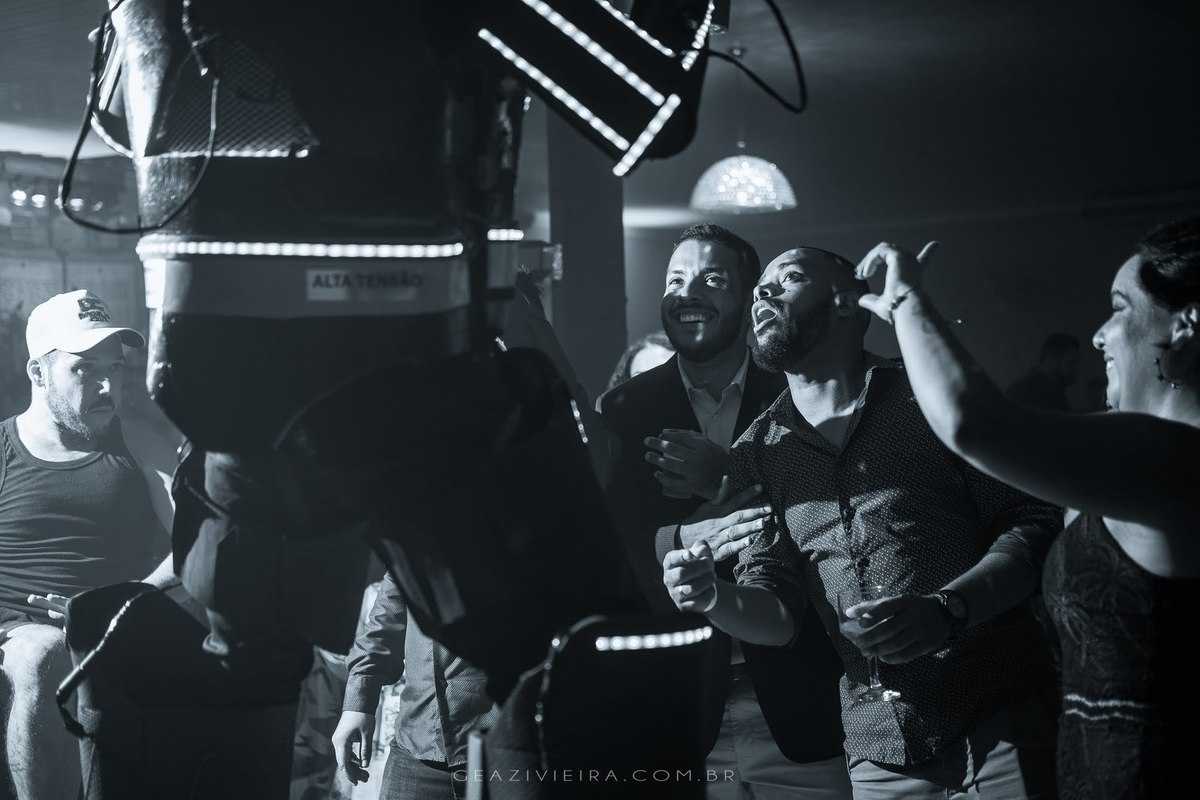 robô de led em festa de 15 anos  