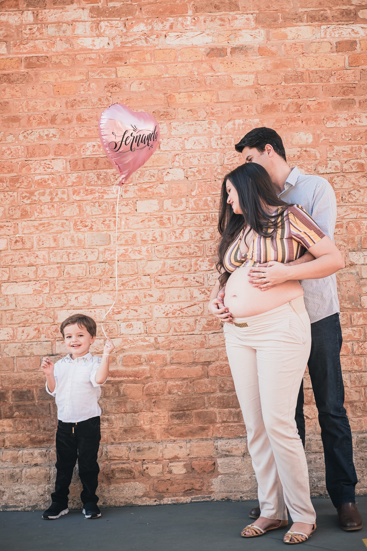 ensaio de gestante com filhos