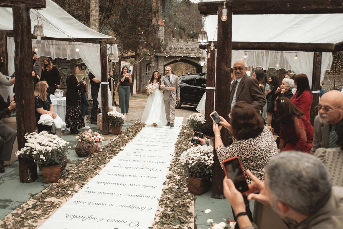 casamento no castelo ao ar livre