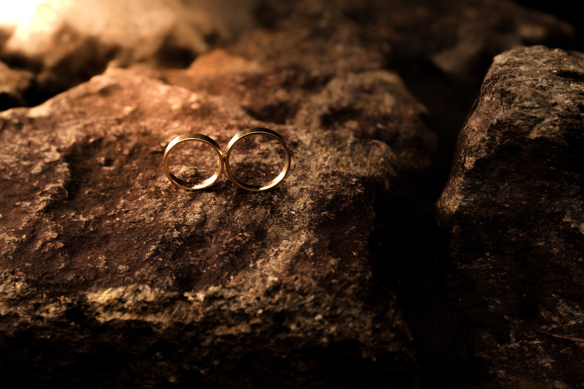 foto de alianças de casamento
