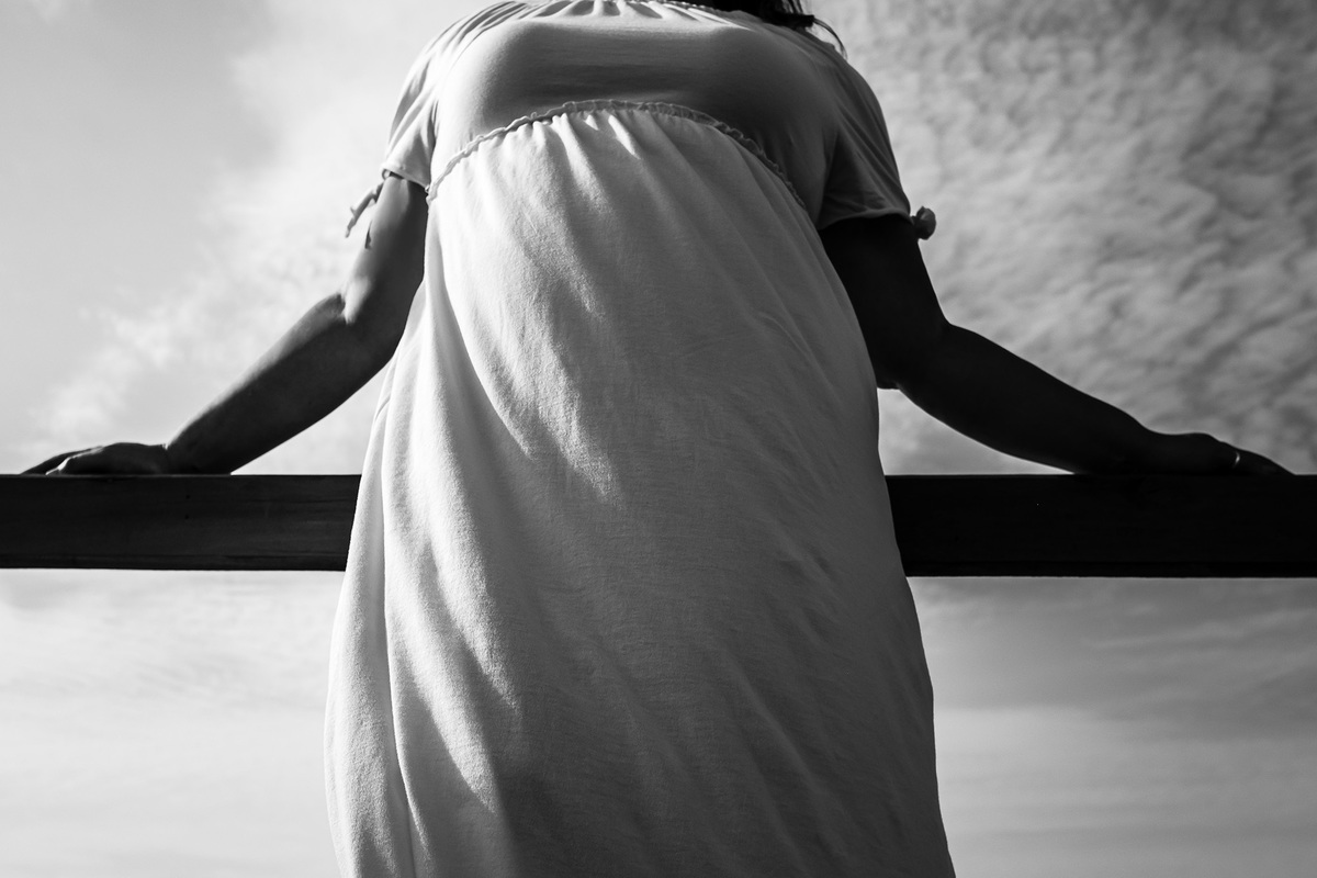 barriga de gestante foto conceitual