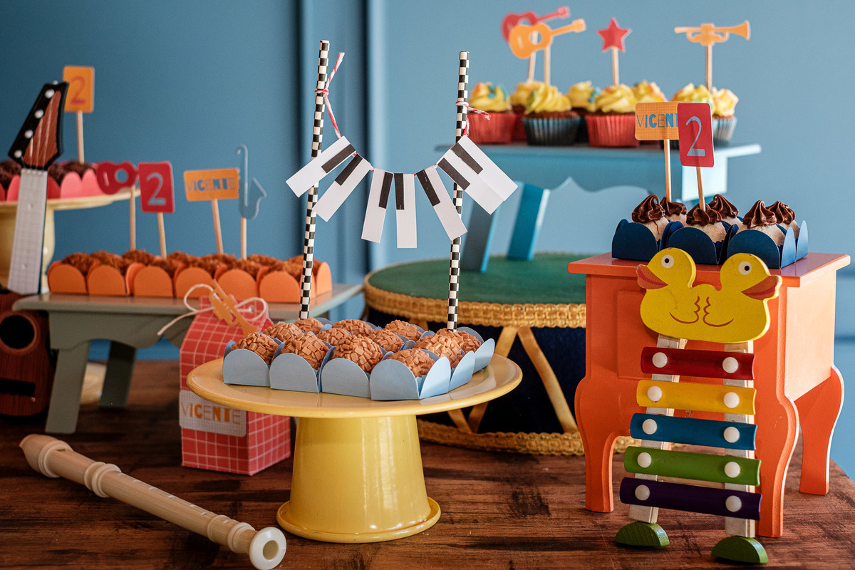decoração de aniversario infantil tema musical