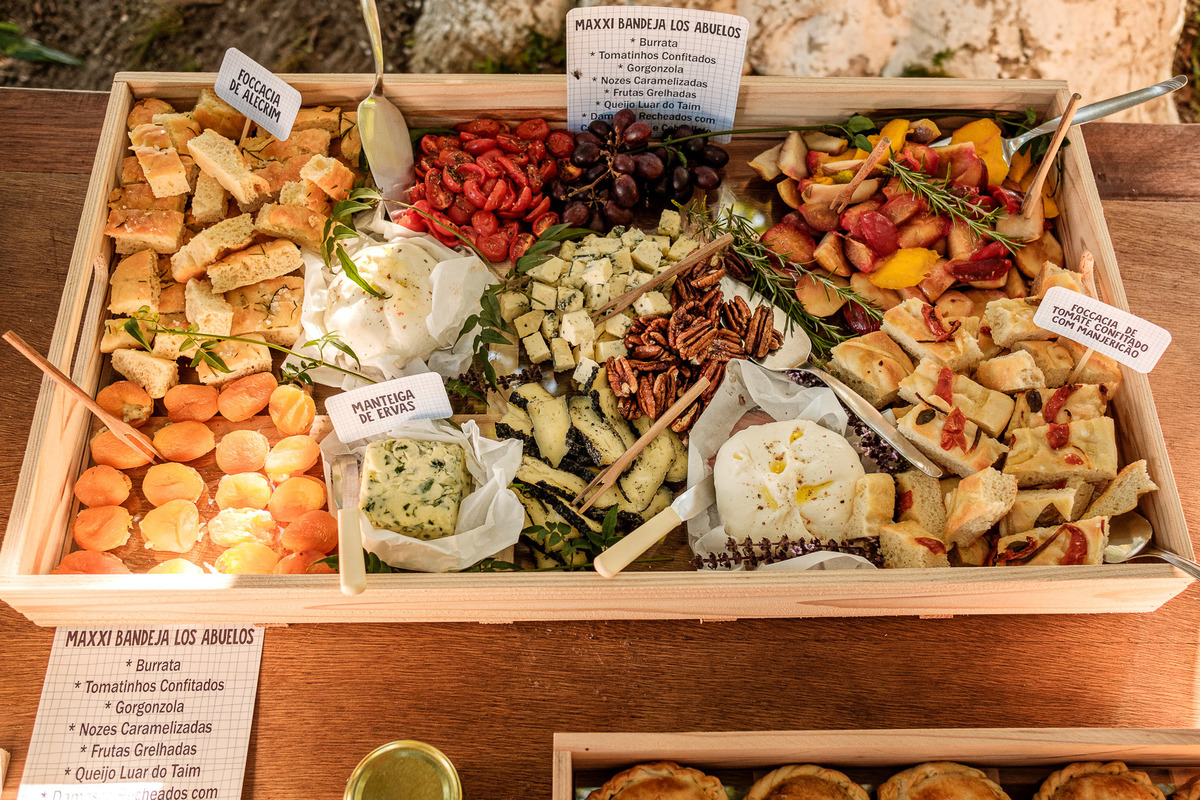 frutas secas mesa de antepastos decoração