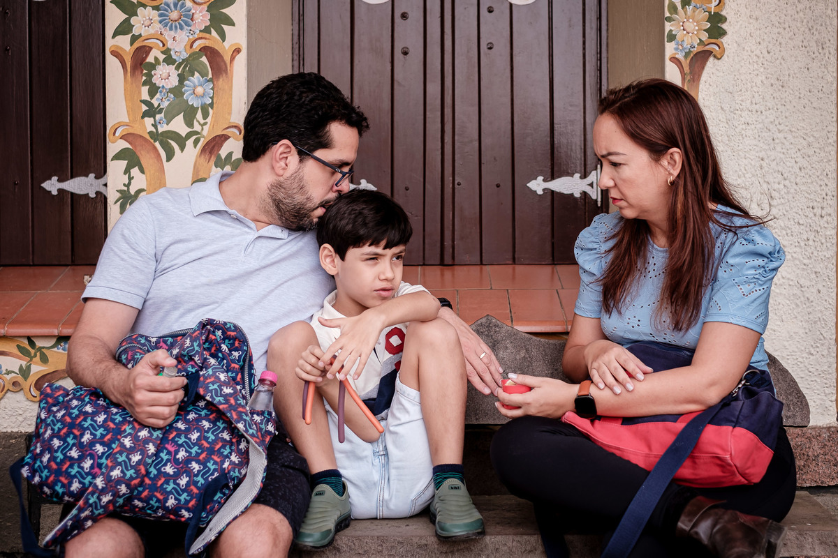 família da casa do papai noel