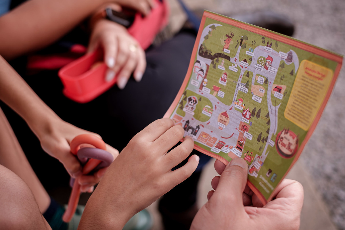 mapa detalhado da casa do papai noel