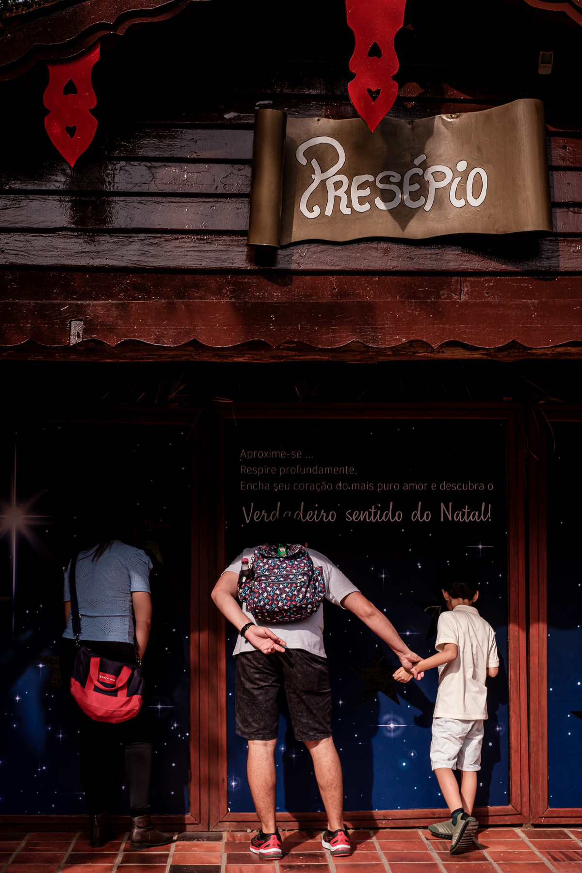 presépio casa do papai noel