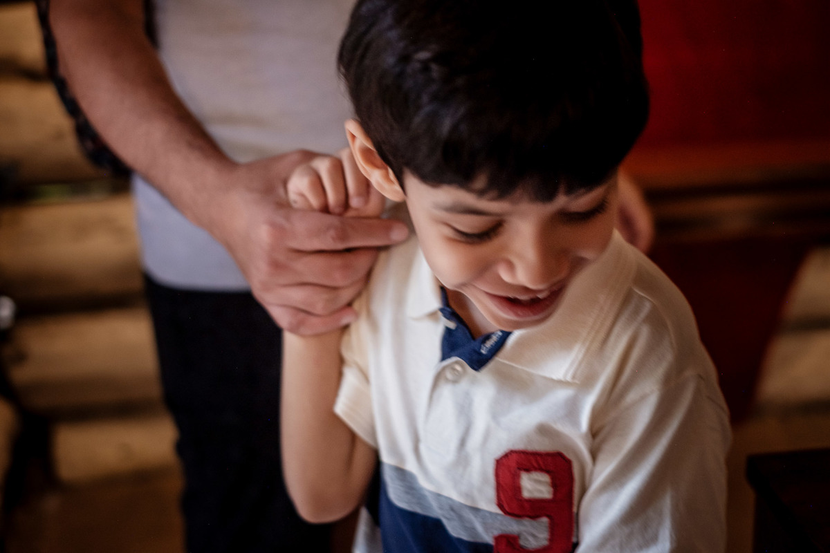 momento na igreja da aldeia do papai noel