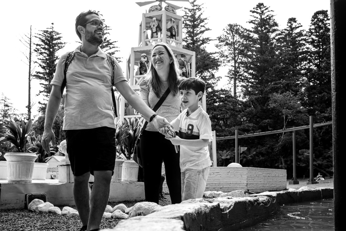 família no chafariz aldeia do papai noel