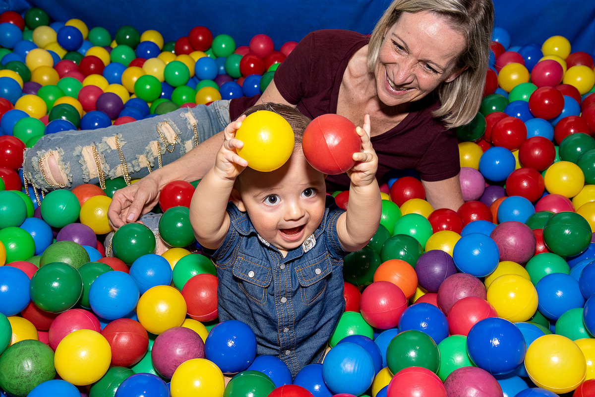 Adoro uma psicina de bolinhas