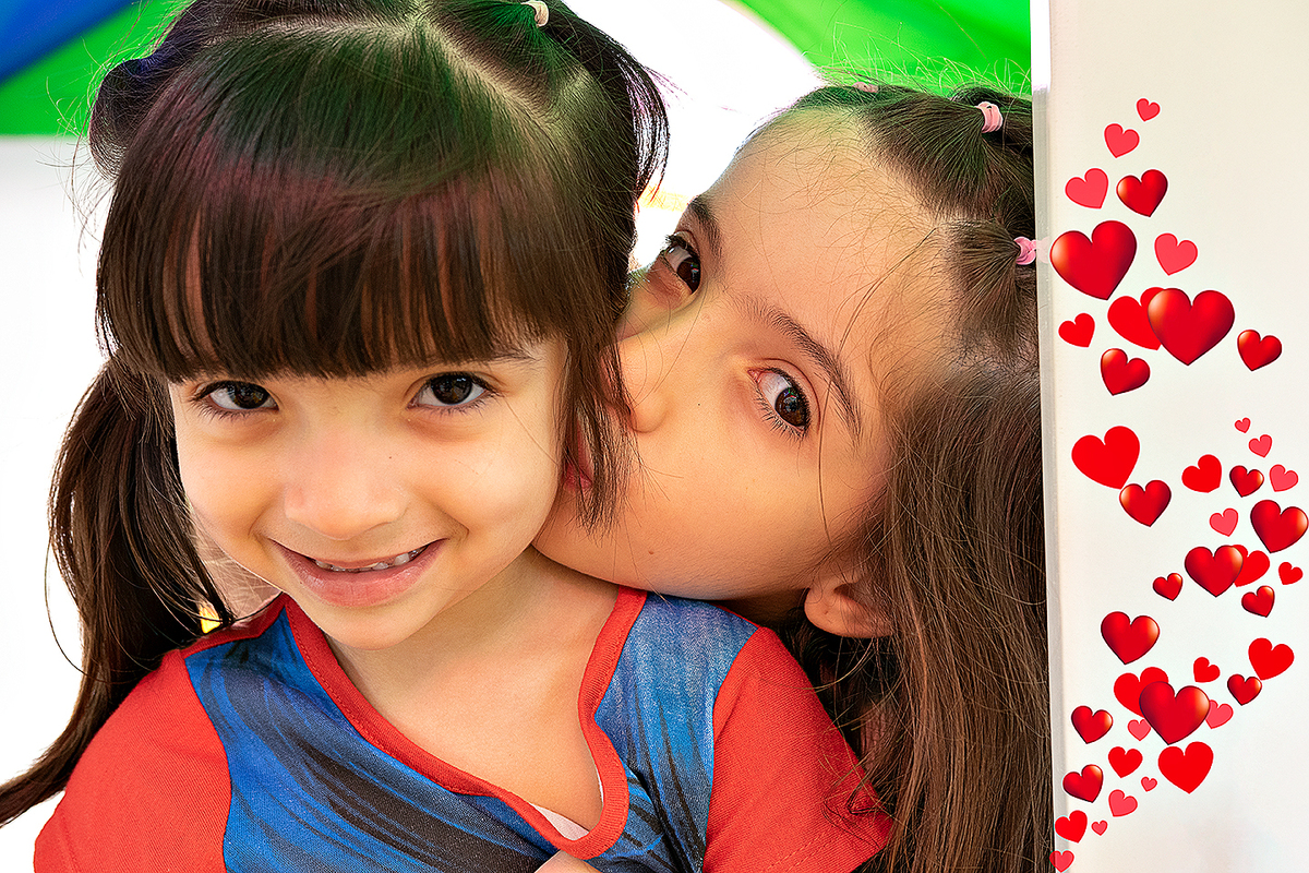 Carinho entre Irmãs