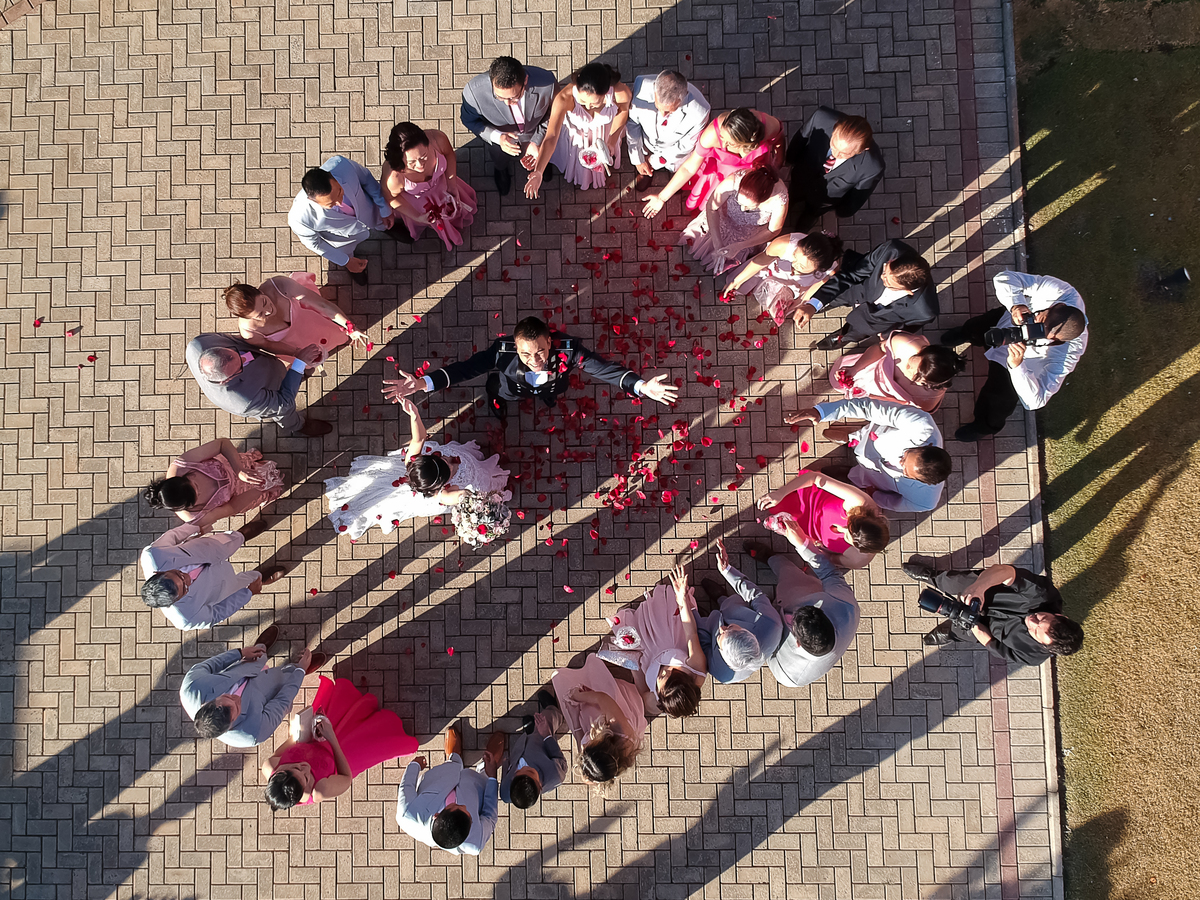 foto com drone