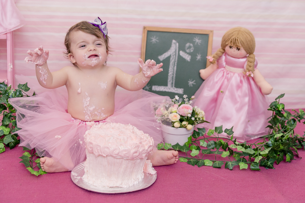 Ensaio smash the cake