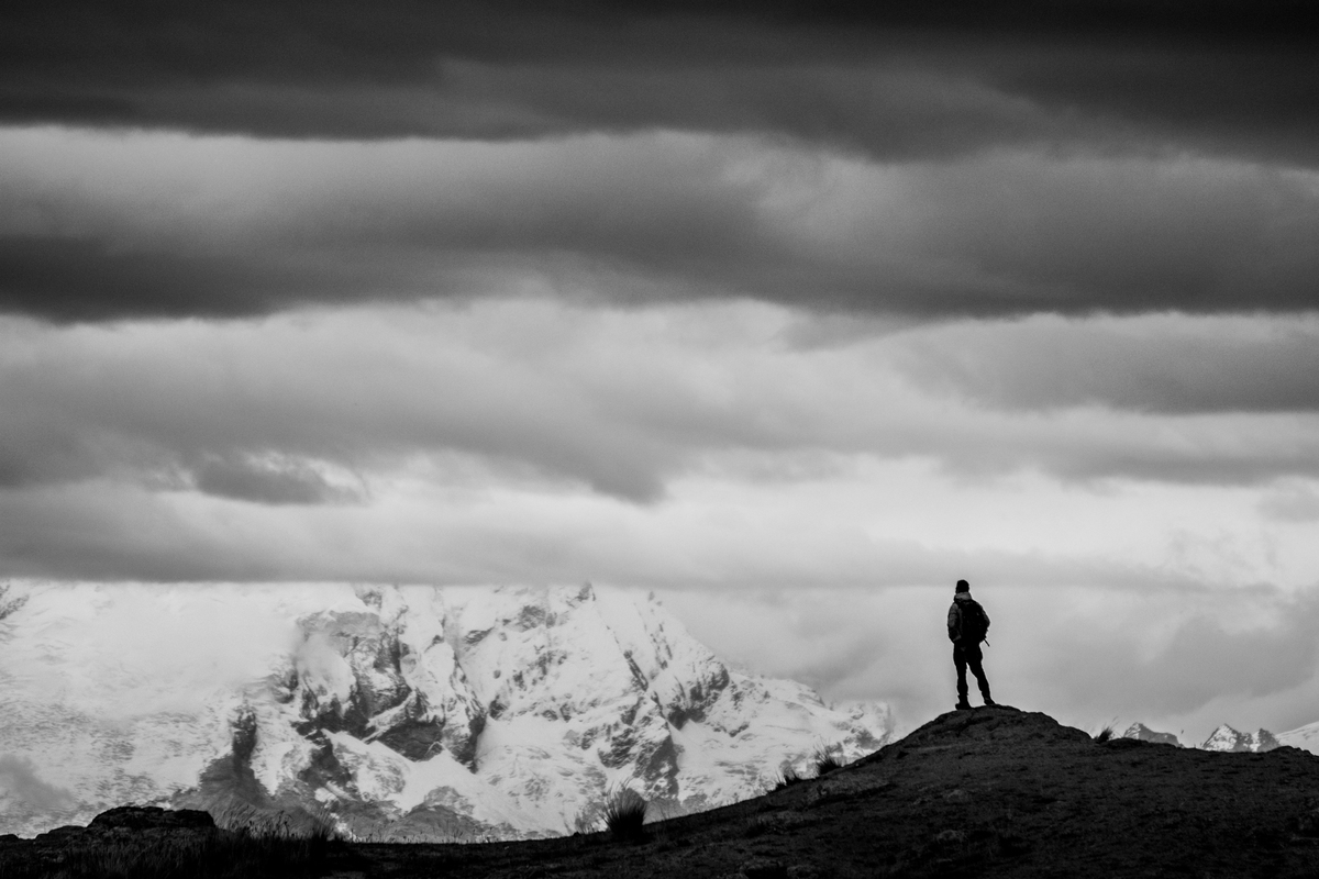 Região da Laguna Wilcacocha, na Cordillera Negra, em Huaraz, Peru Um excelente mirante para a Cordillera Blanca.