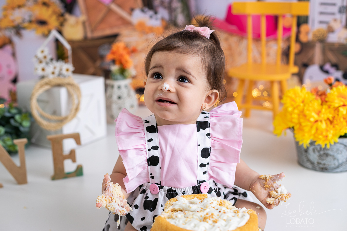 smash-the-cake-ensaio-a-hora-do-bolo-esmagnado-o-bolo-cenario-fotografico-fazendinha-rosa-fundo-fotografico-cake-smash-roupa-de-vaquinha-menina-fazendinha-rosa-one-photo-fotografa-de-crianca-barbacena-estudio-isabela-lobato-fotografia-animais-fazendinha