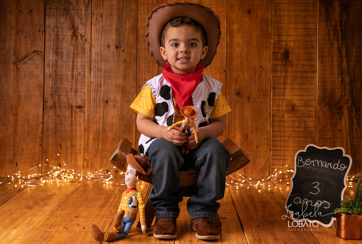 fotografia-infantil-bernardo-faz-3-anos-book-infantil-fotografo-em-barbacena-isabela-lobato-fotografia-personagem-do-filme-toy-store-woody-brincadeira-de-crianca