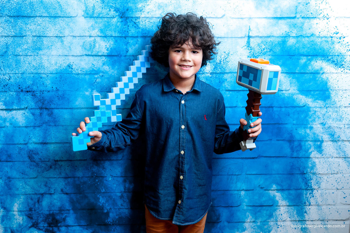 foto do aniversariante brincando na animasom via parque na barra da tijuca rio de janeiro