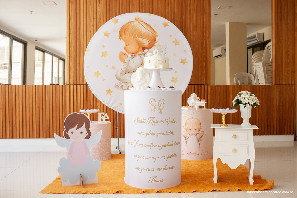 Foto da decoração de batizado 
