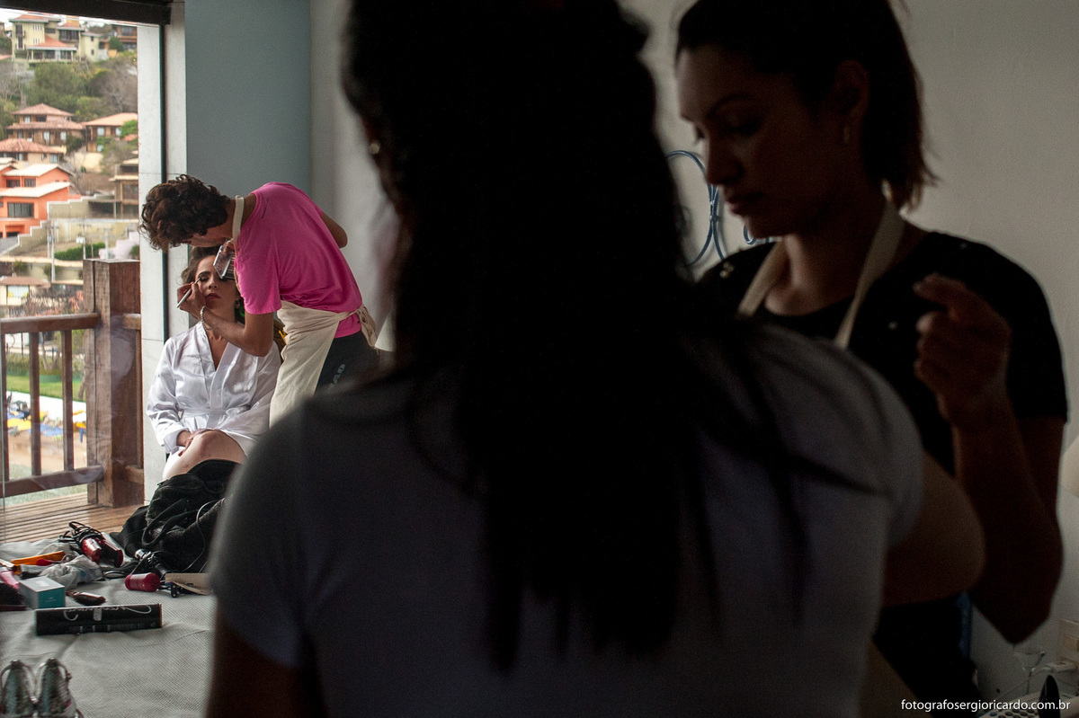 imagem making of noiva hotel colonna park búzios