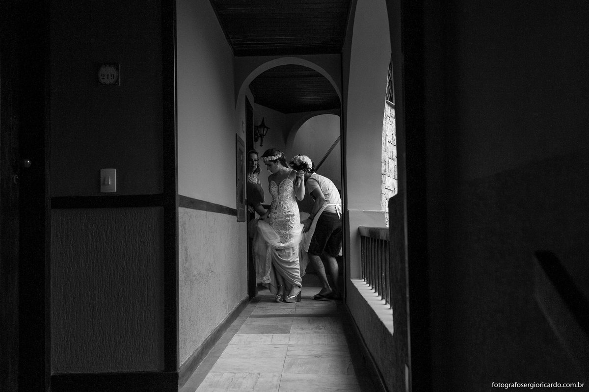 imagem noiva pronta para o casamento