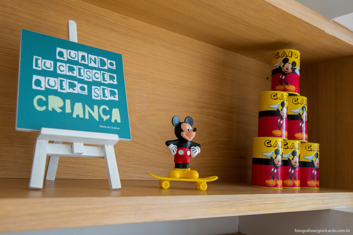 decoração em festa infantil tema do mickey