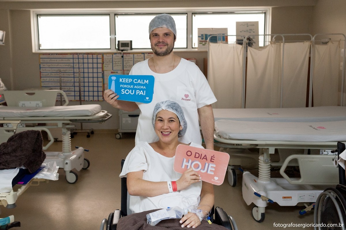 Fotografia dos pais antes do parto na Perinatal da Barra no Rio de Janeiro
