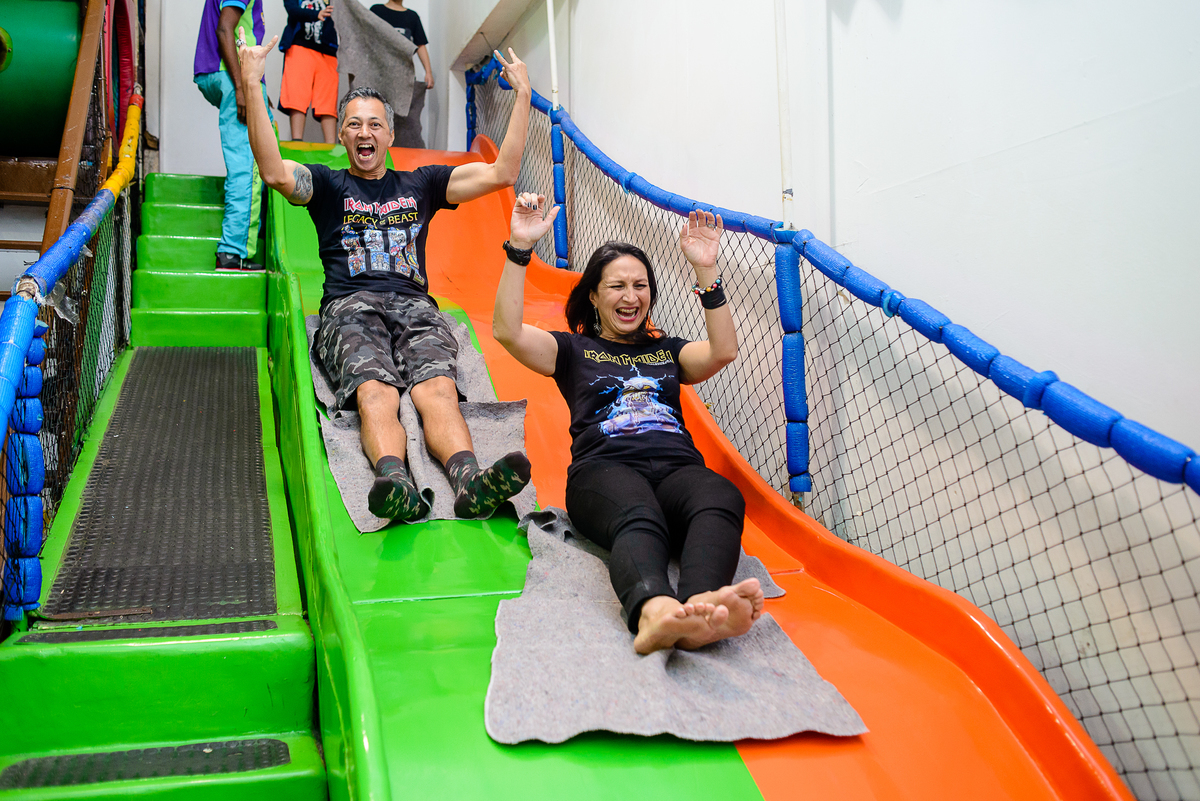 photography party kids theme iron maiden parents playing toboggan