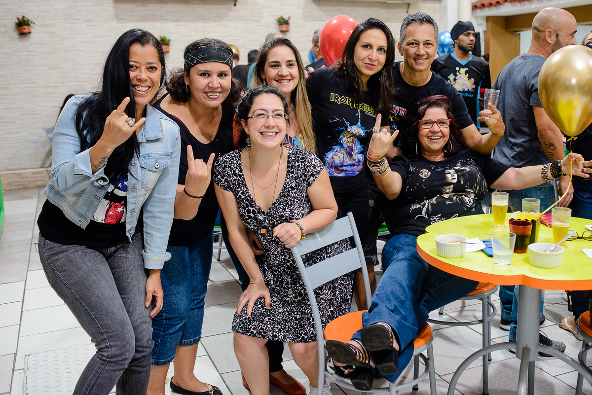 photography kids party iron maiden theme portrait guests